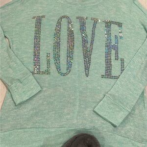 Women’s Lightweight Mint Green LOVE Shirt